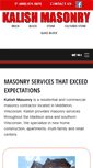 Mobile Screenshot of kalishmasonry.com